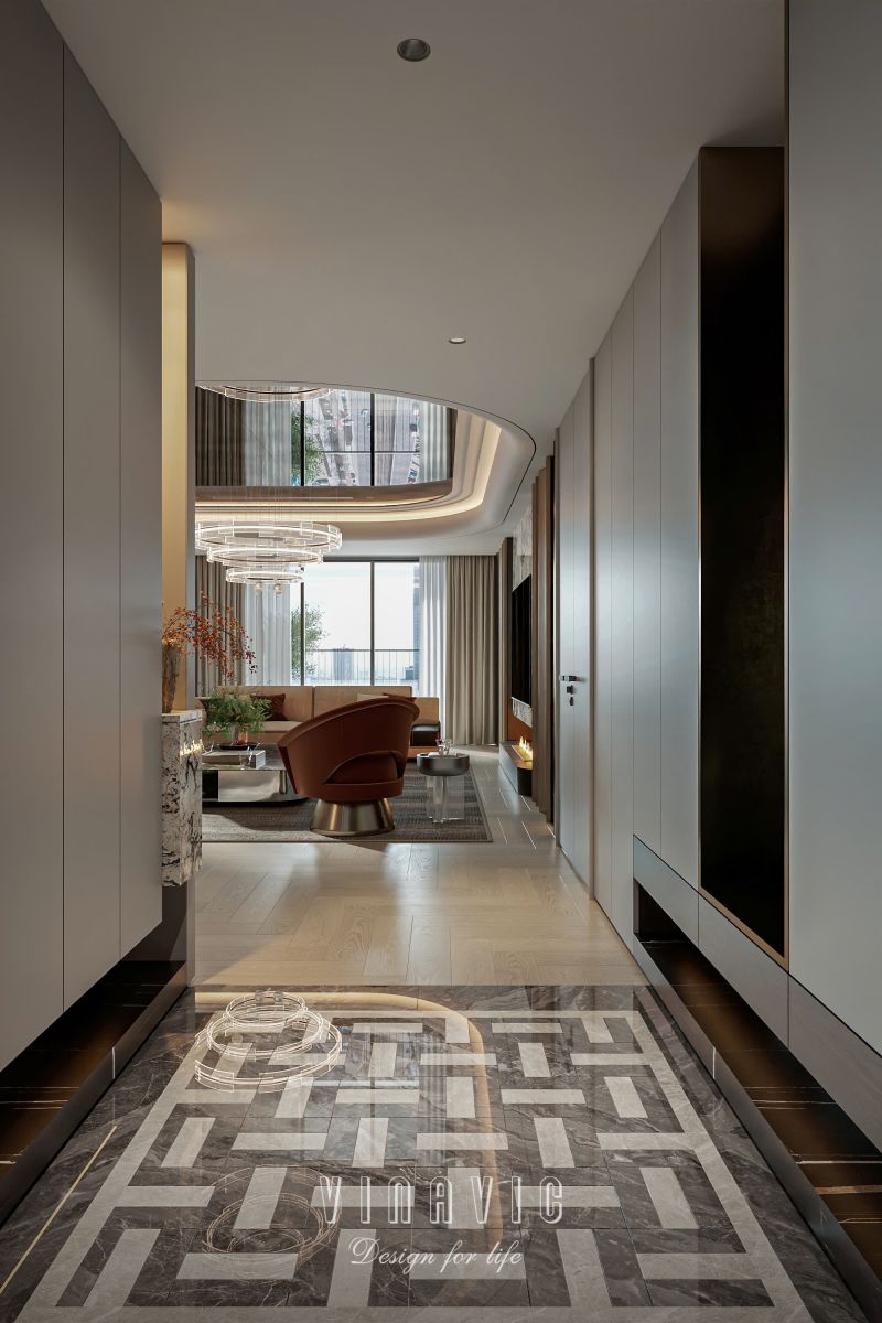 Mẫu thiết kế nội thất chung cư cao cấp chuẩn Luxury NT2362