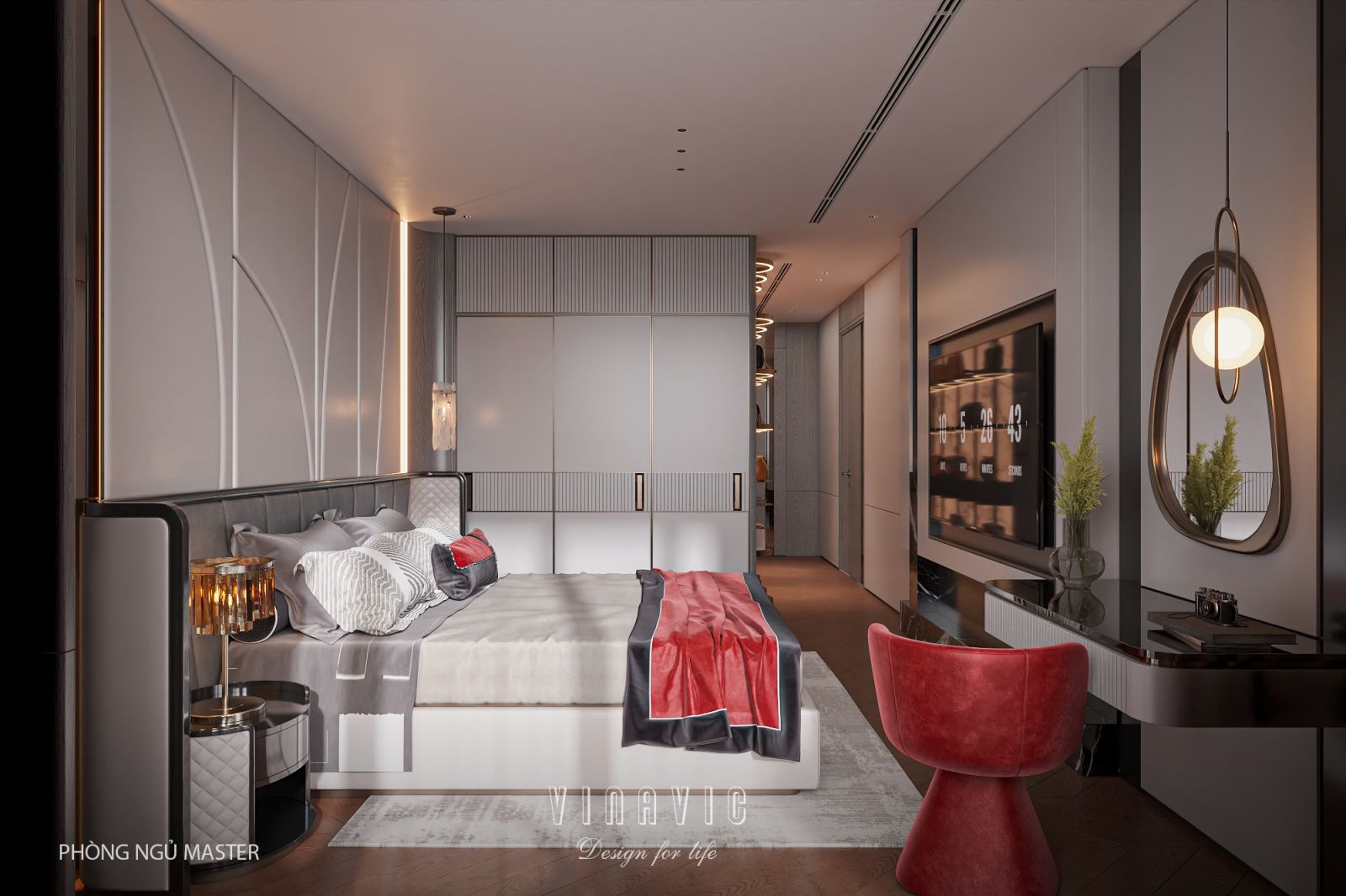 Mẫu thiết kế nội thất chung cư cao cấp chuẩn Luxury NT2362