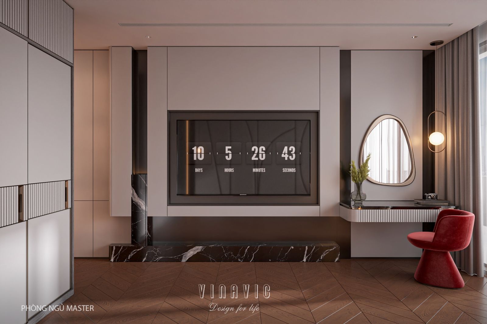 Mẫu thiết kế nội thất chung cư cao cấp chuẩn Luxury NT2362