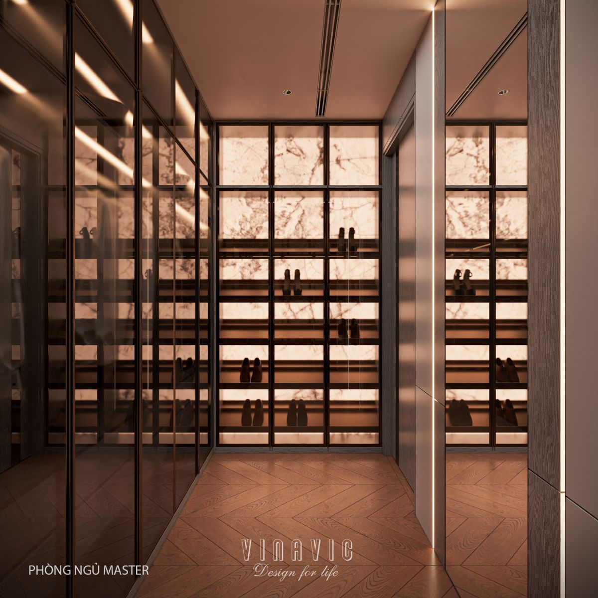 Mẫu thiết kế nội thất chung cư cao cấp chuẩn Luxury NT2362