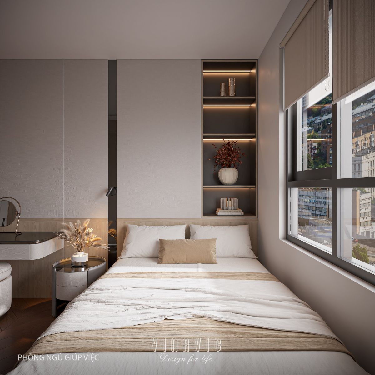 Mẫu thiết kế nội thất chung cư cao cấp chuẩn Luxury NT2362