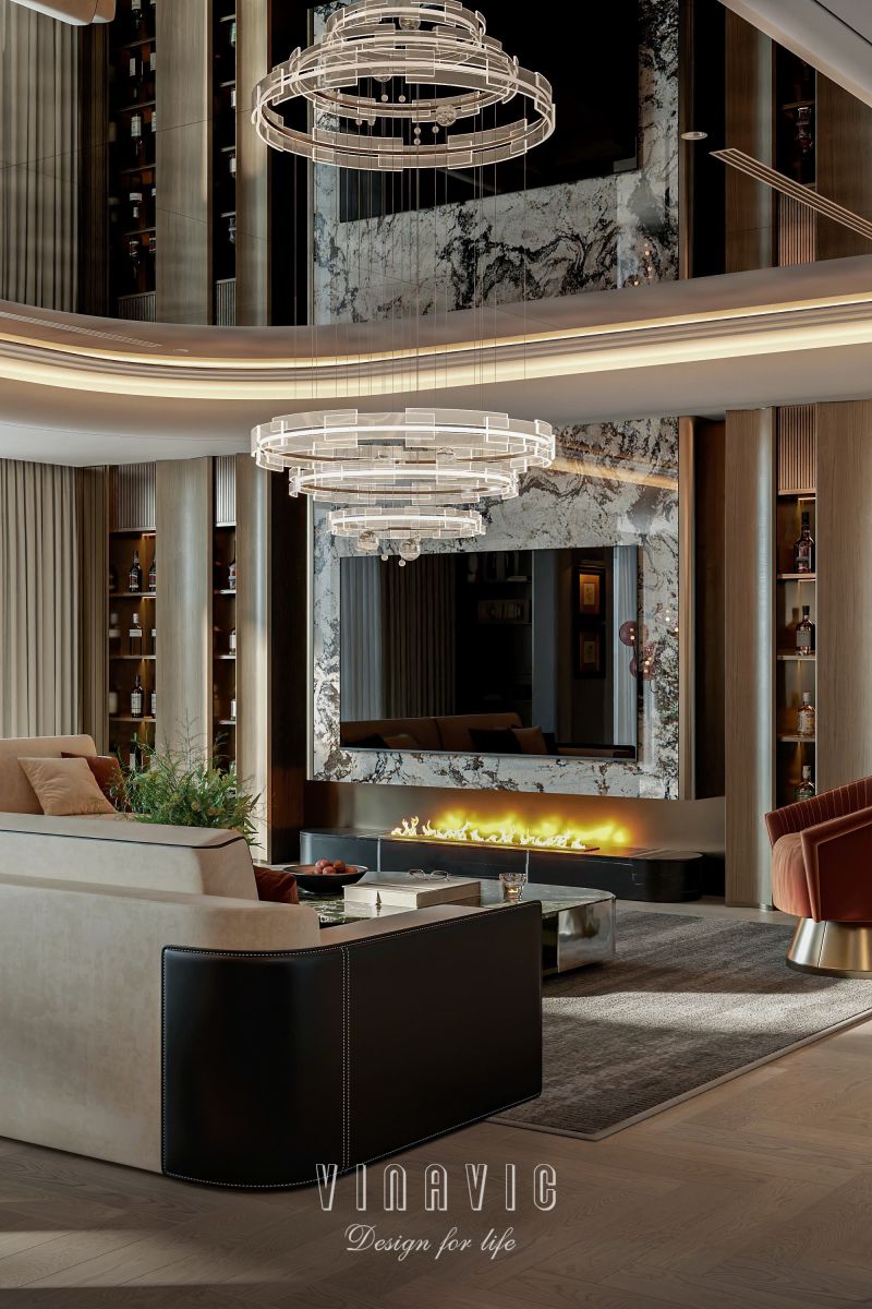 Mẫu thiết kế nội thất chung cư cao cấp chuẩn Luxury NT2362