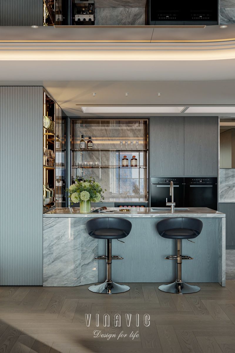 Mẫu thiết kế nội thất chung cư cao cấp chuẩn Luxury NT2362