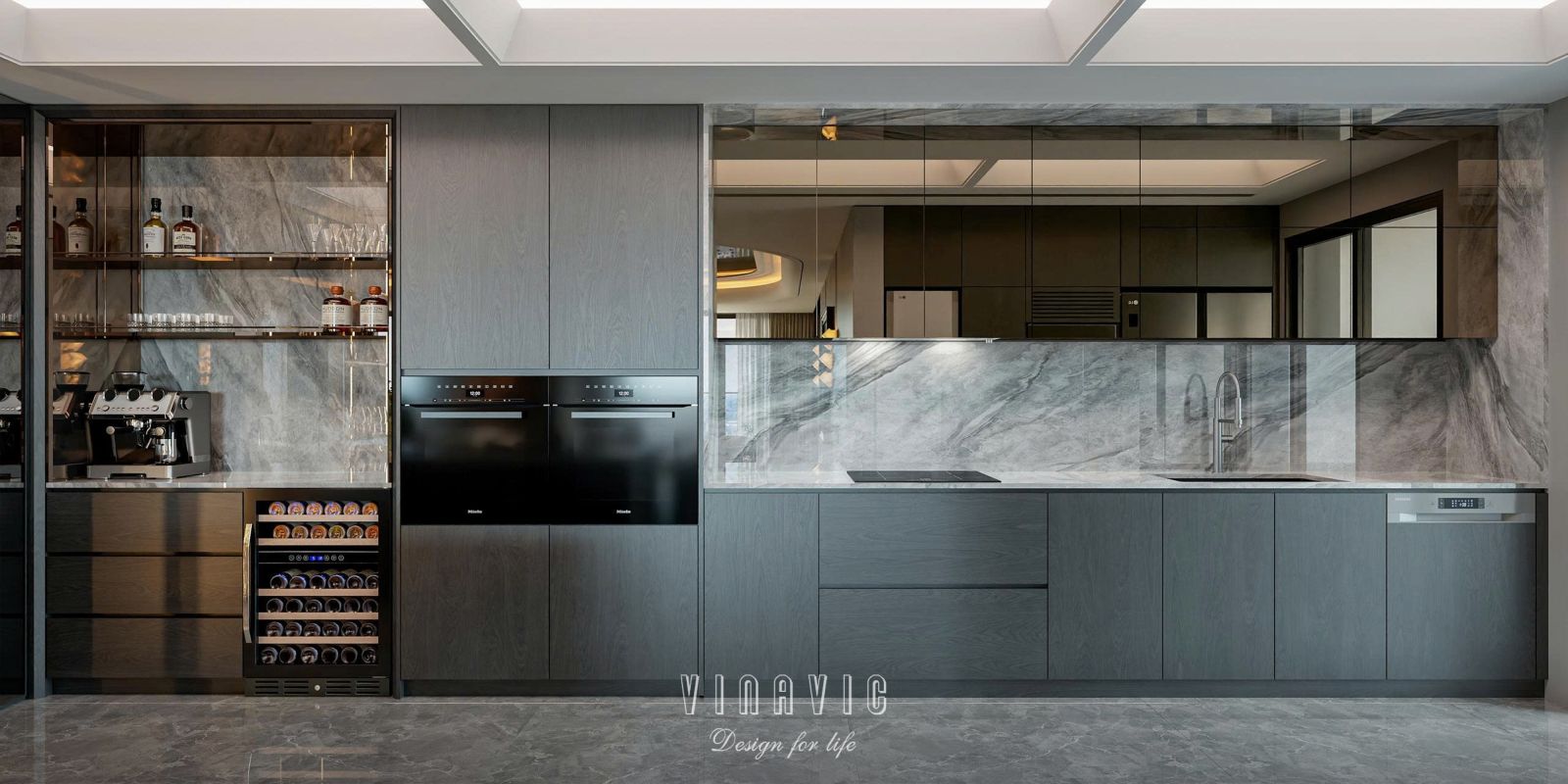 Mẫu thiết kế nội thất chung cư cao cấp chuẩn Luxury NT2362