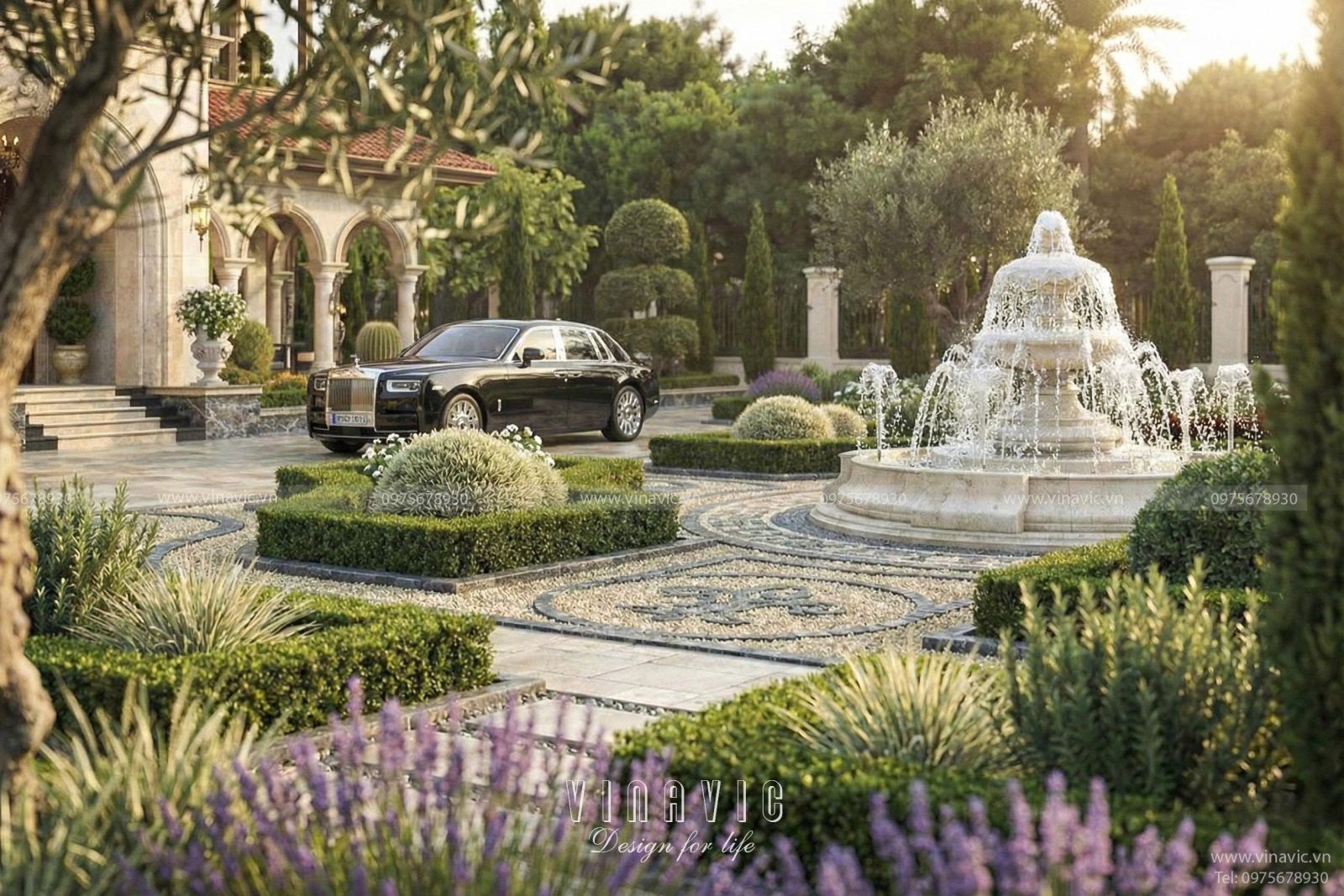 Mẫu thiết kế biệt thự Địa Trung Hải 2 tầng 1 trệt 20x18m BT2458