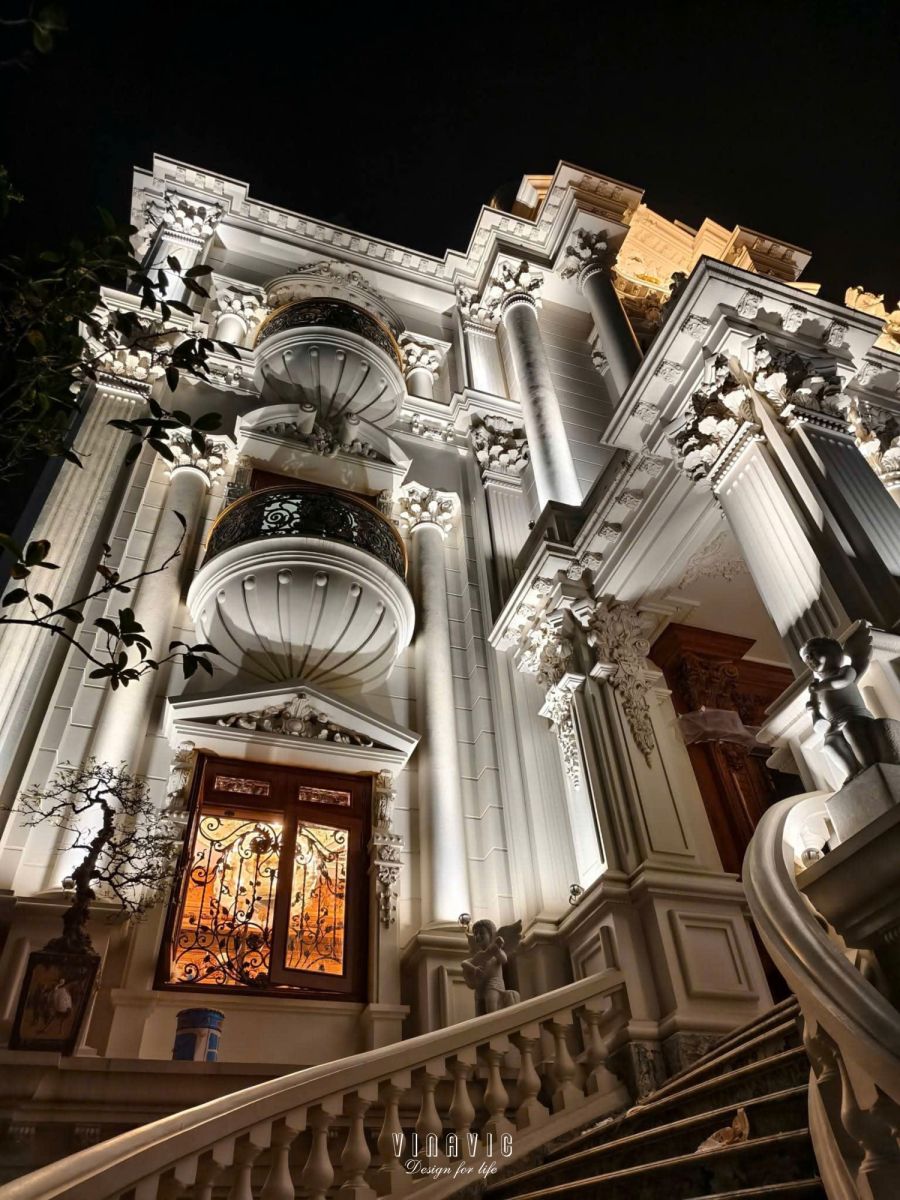 Thi công biệt thự Cổ Điển 4 tầng 264m2 (CĐT: Mr Ngọc- Thường Tín) TCBT2208