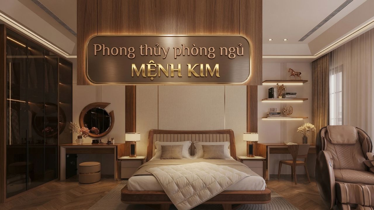 Phong Thủy Phòng Ngủ Mệnh Kim: 9 Cách Bố Trí Giúp Gia Chủ Tránh Đại Kỵ