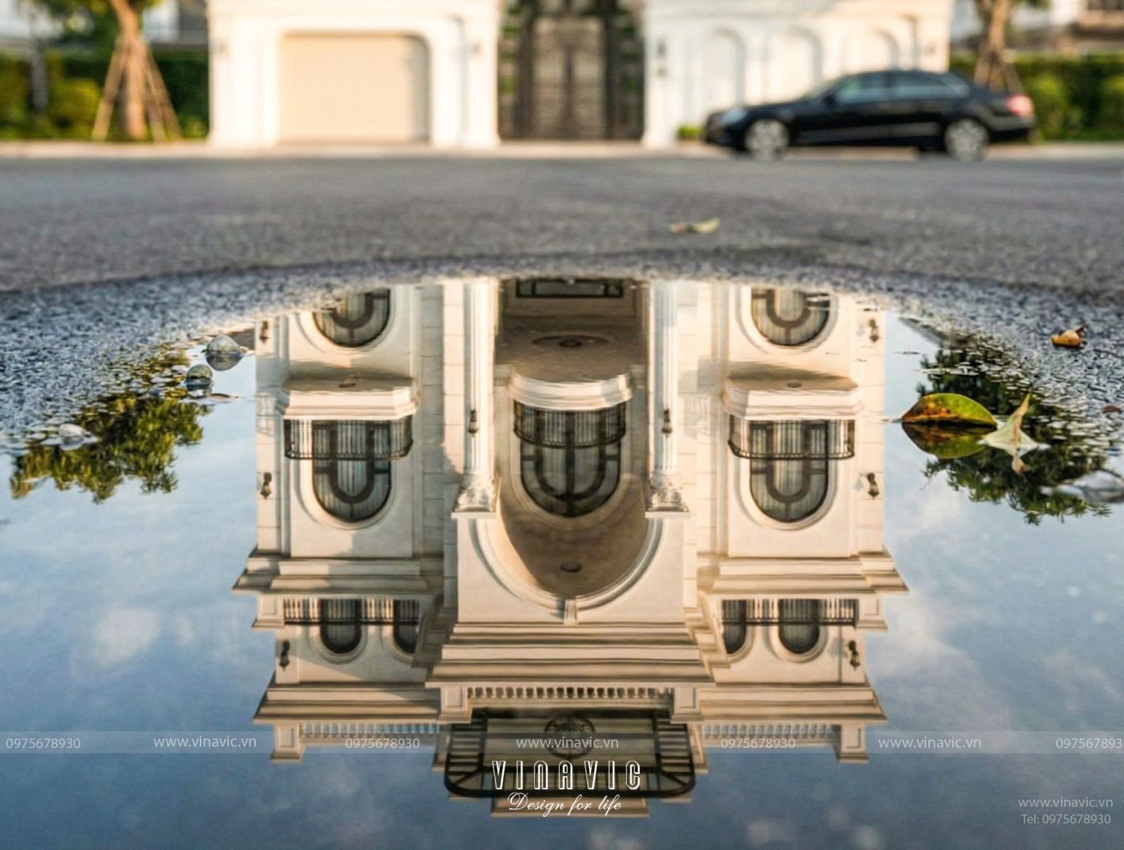 Dấu ấn kiến trúc biệt thự 1 trệt 3 tầng tân cổ điển 168m2