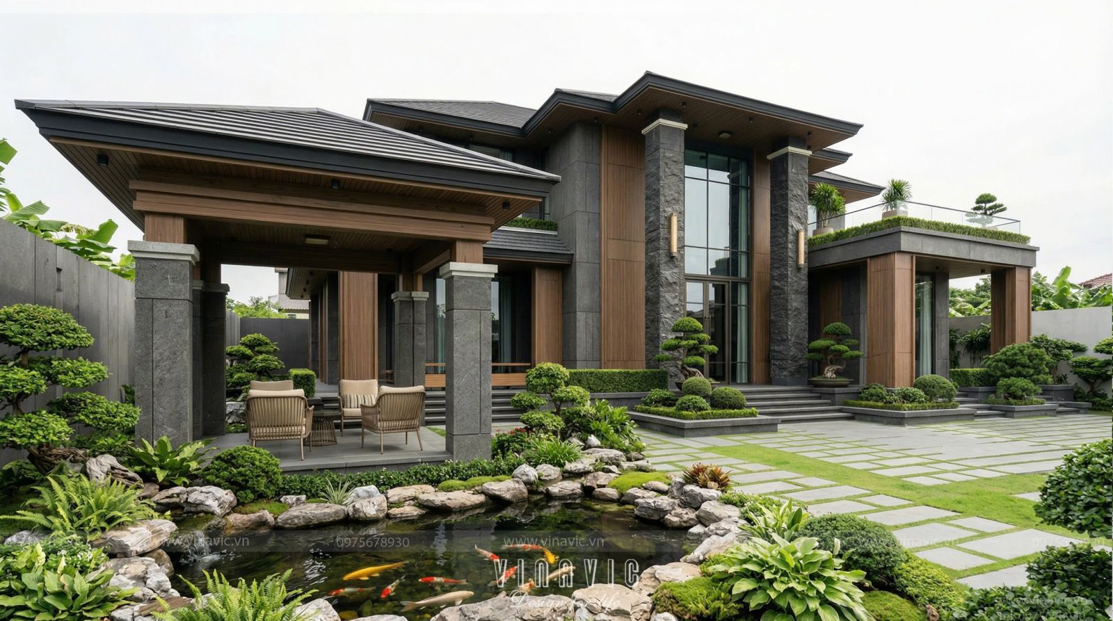 Tổ ấm lý tưởng với sân vườn thư giãn cao cấp