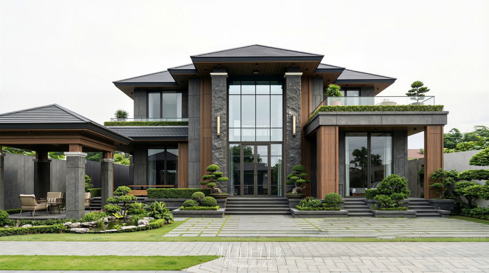 Biệt thự sân vườn hiện đại chuẩn nghỉ dưỡng