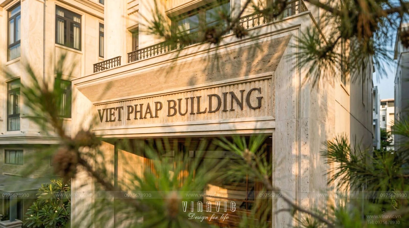 Mẫu thiết kế tòa nhà văn phòng & nhà ở hiện đại 6 tầng 1 tum 6x23m NP2367