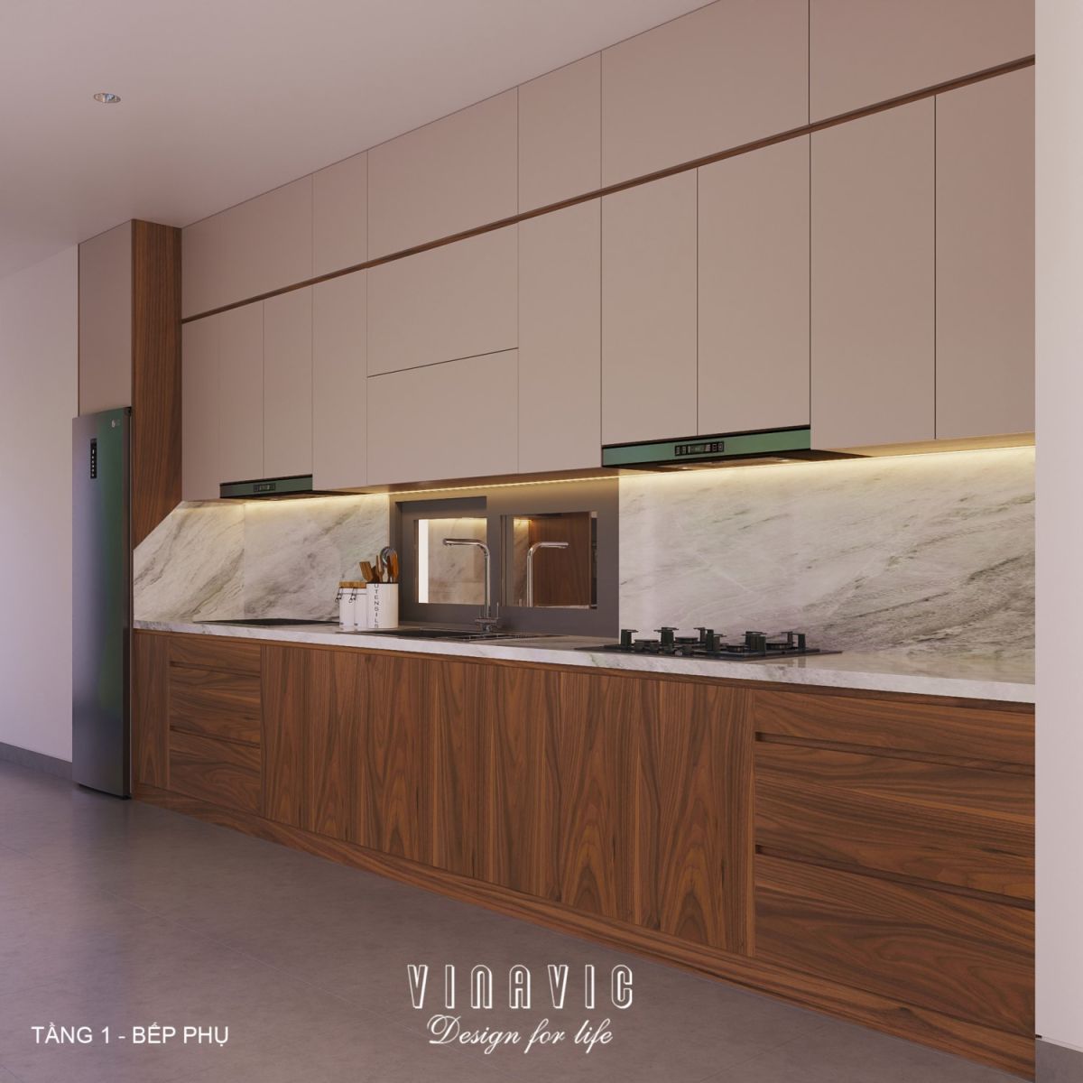 Thiết kế nội thất hiện đại biệt thự 2 tầng 14x16m (CĐT Mr Nhớ - Nghệ An) NT2364