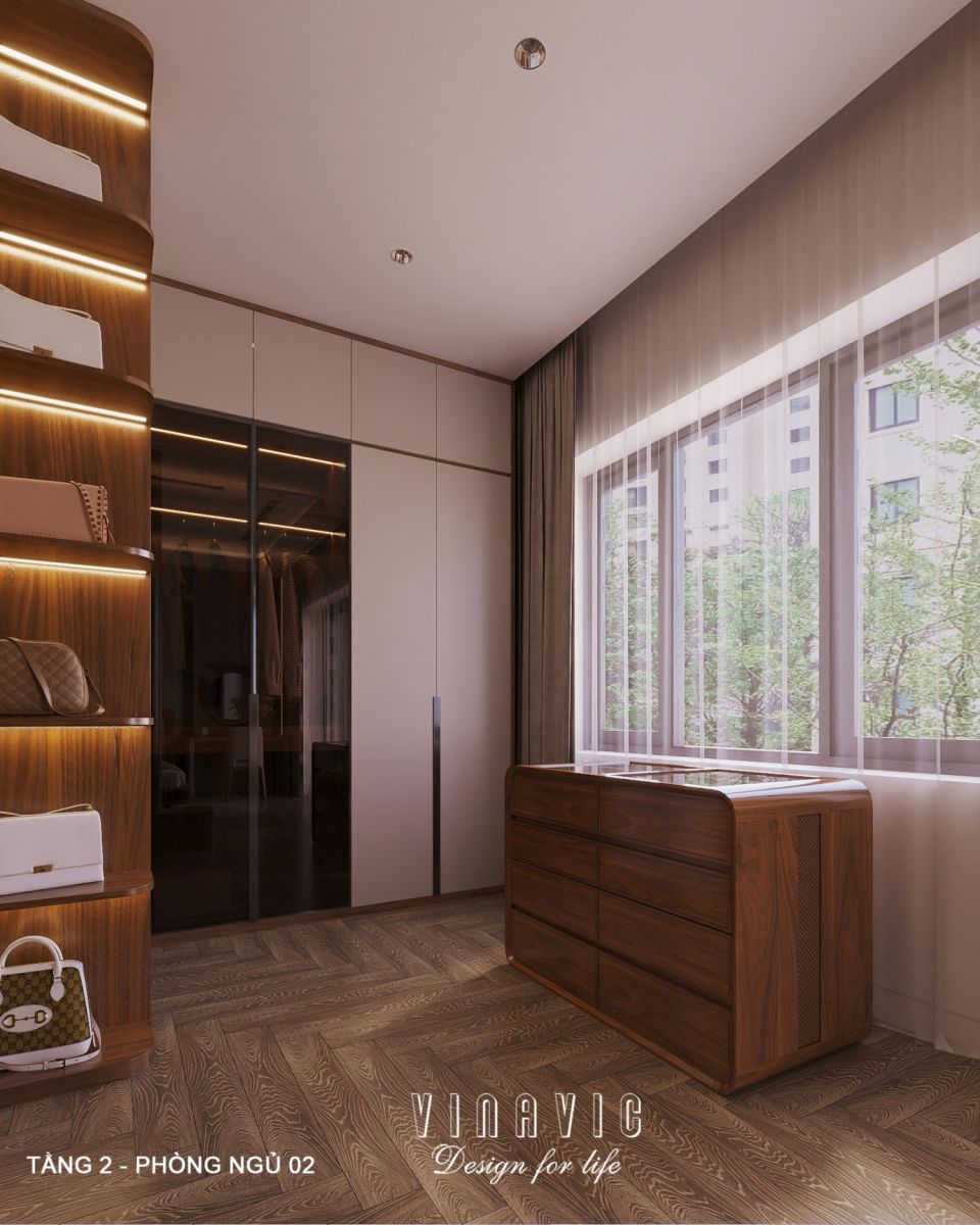 Thiết kế nội thất hiện đại biệt thự 2 tầng 14x16m (CĐT Mr Nhớ - Nghệ An) NT2364