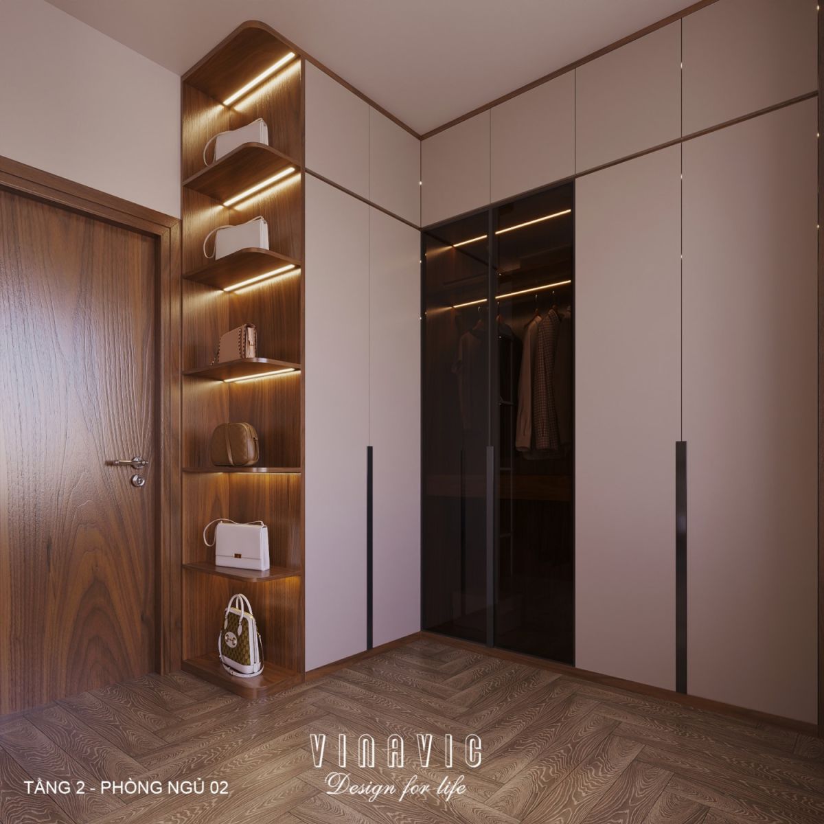 Thiết kế nội thất hiện đại biệt thự 2 tầng 14x16m (CĐT Mr Nhớ - Nghệ An) NT2364