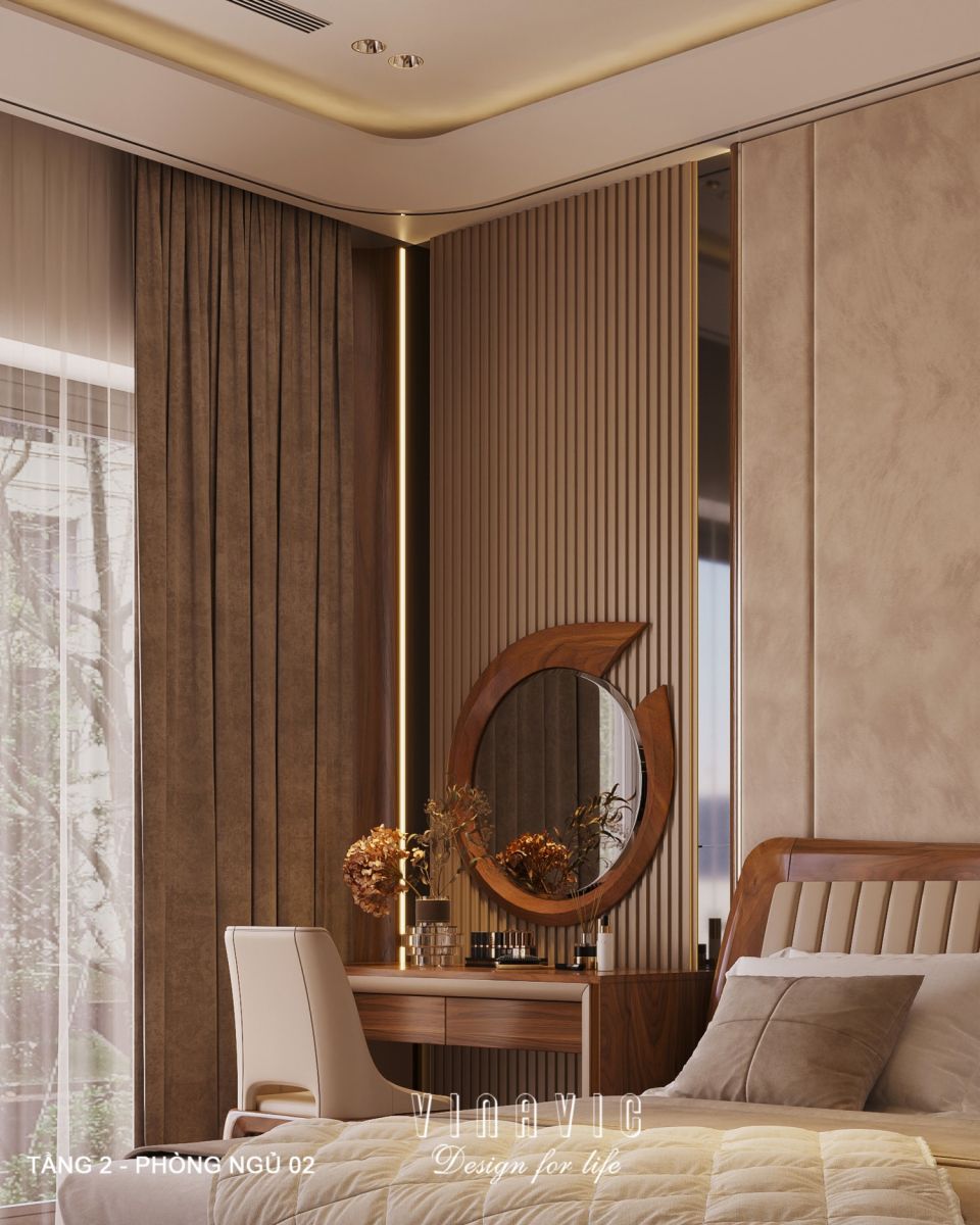 Thiết kế nội thất hiện đại biệt thự 2 tầng 14x16m (CĐT Mr Nhớ - Nghệ An) NT2364