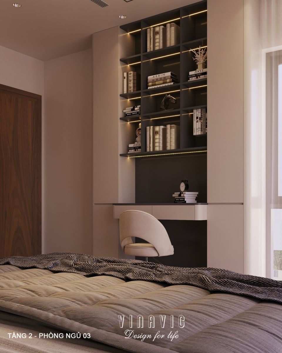 Thiết kế nội thất hiện đại biệt thự 2 tầng 14x16m (CĐT Mr Nhớ - Nghệ An) NT2364