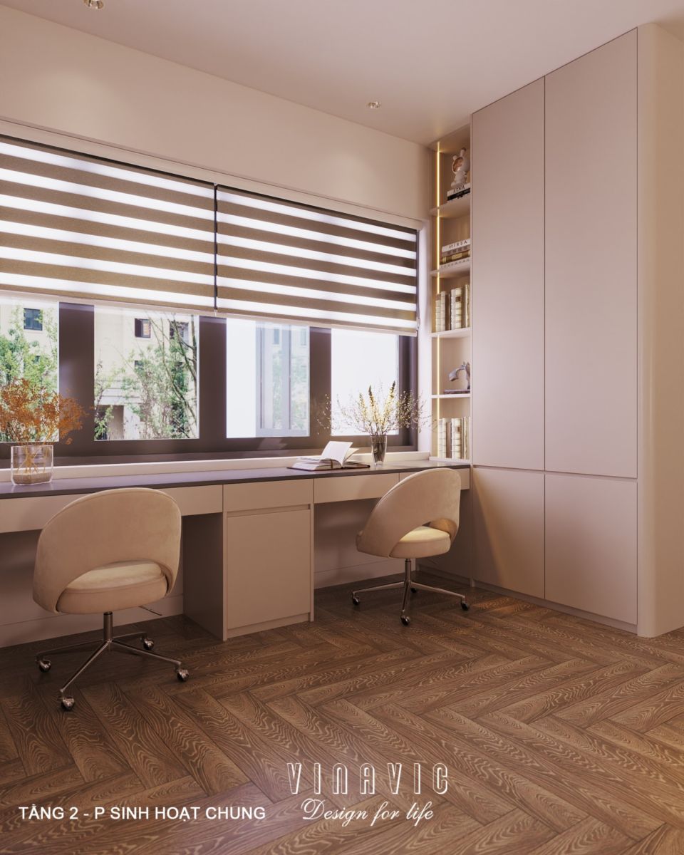 Thiết kế nội thất hiện đại biệt thự 2 tầng 14x16m (CĐT Mr Nhớ - Nghệ An) NT2364