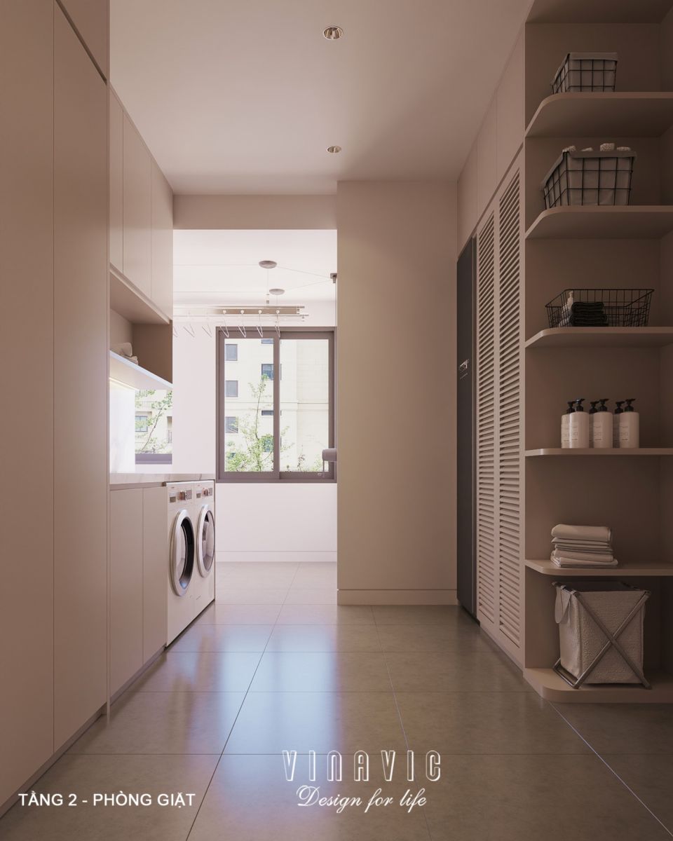 Thiết kế nội thất hiện đại biệt thự 2 tầng 14x16m (CĐT Mr Nhớ - Nghệ An) NT2364