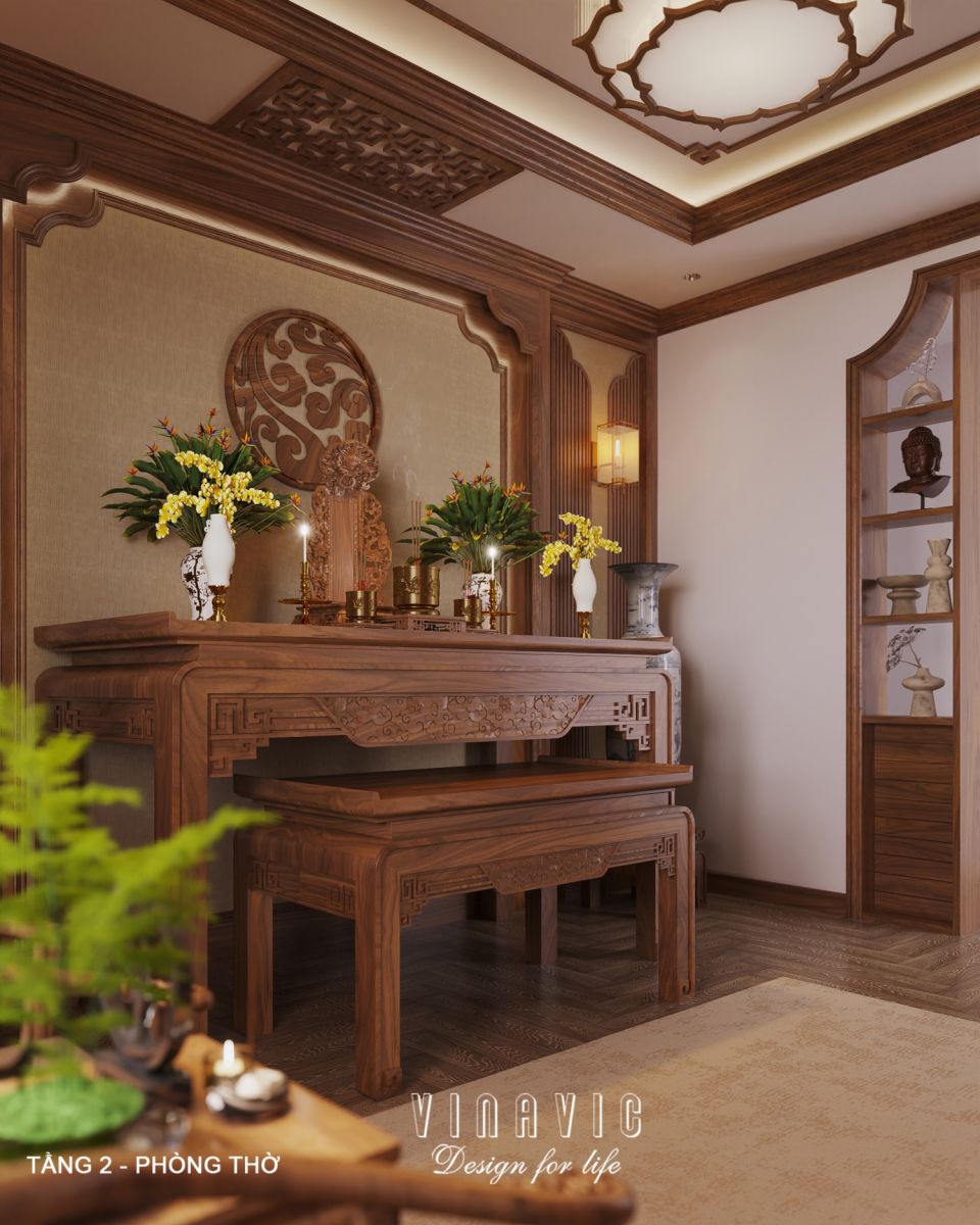 Thiết kế nội thất hiện đại biệt thự 2 tầng 14x16m (CĐT Mr Nhớ - Nghệ An) NT2364