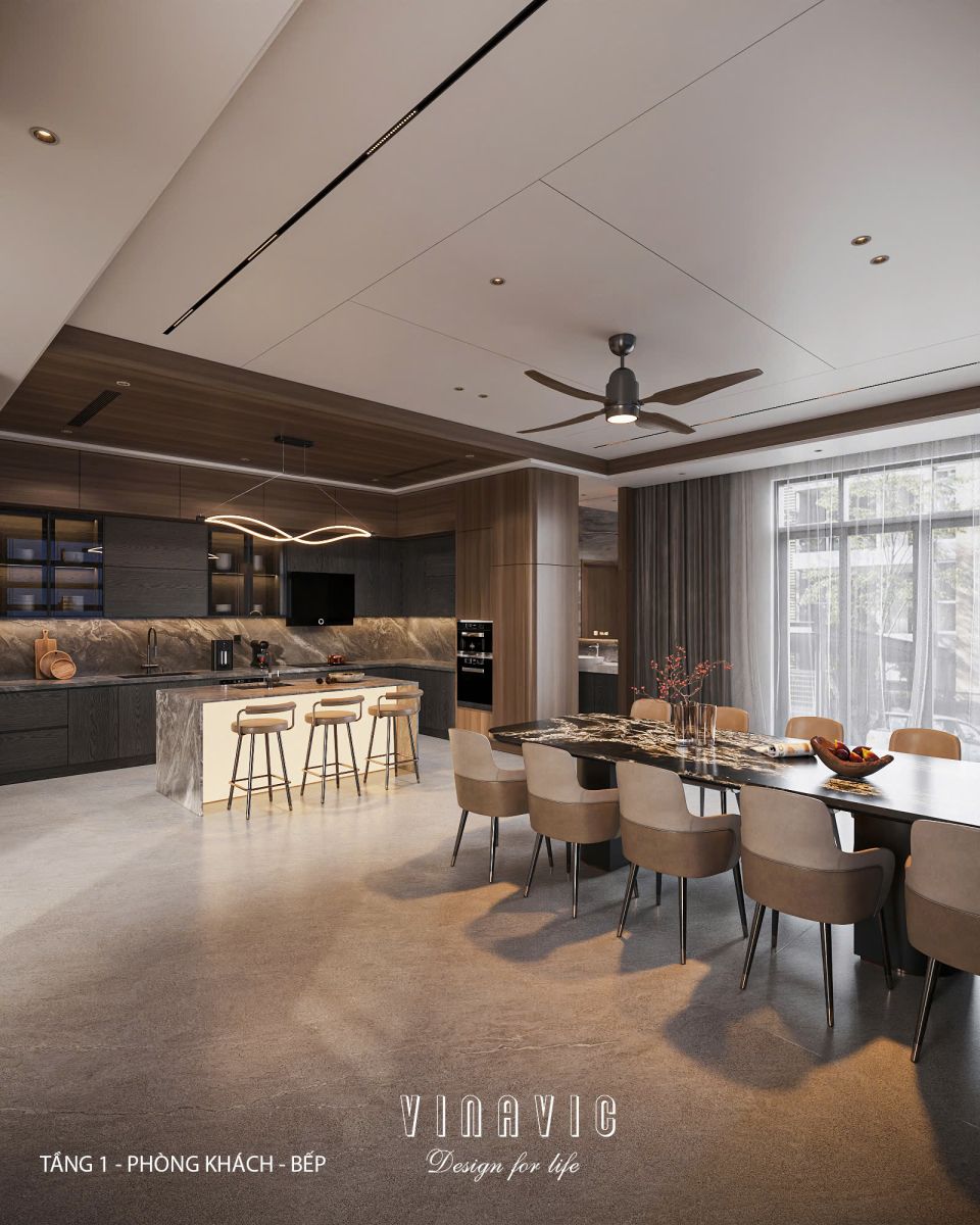 Thiết kế nội thất biệt thự nhà phố (CĐT Mrs Vân - An Giang) NT2365