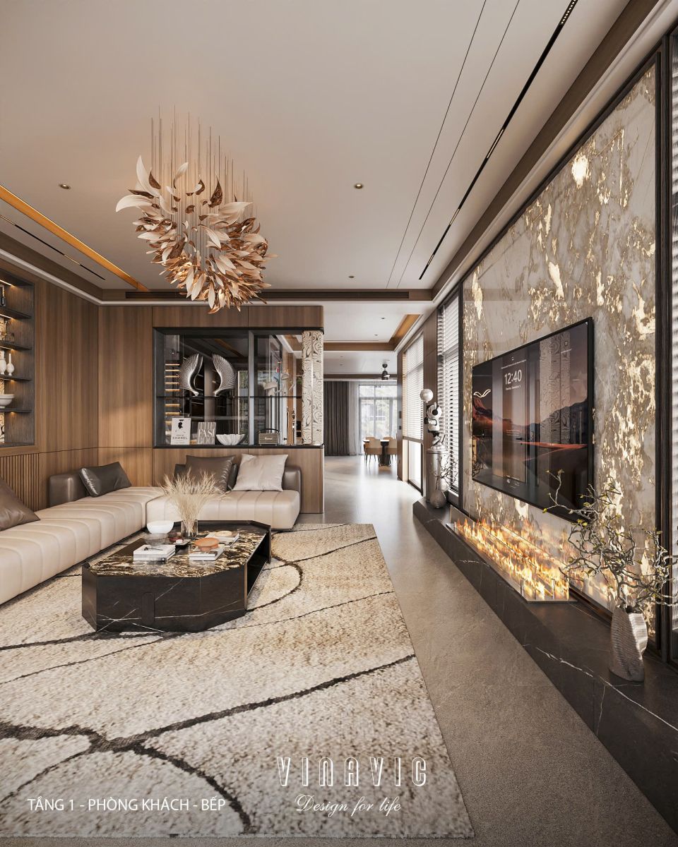 Thiết kế nội thất biệt thự nhà phố (CĐT Mrs Vân - An Giang) NT2365