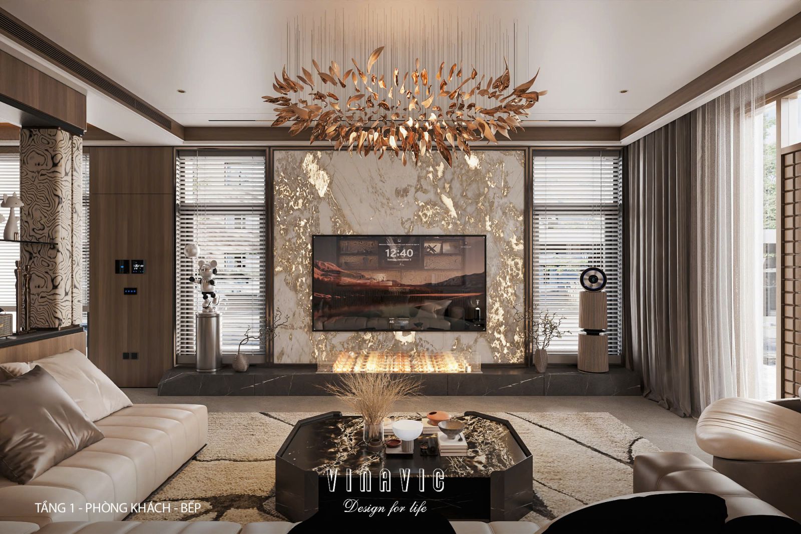 Thiết kế nội thất biệt thự nhà phố (CĐT Mrs Vân - An Giang) NT2365