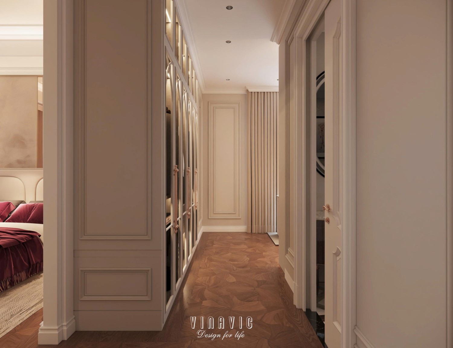 Nội thất biệt thự sang trọng tân cổ điển 4 tầng nhà Mr Nam Hà Nội NT2367