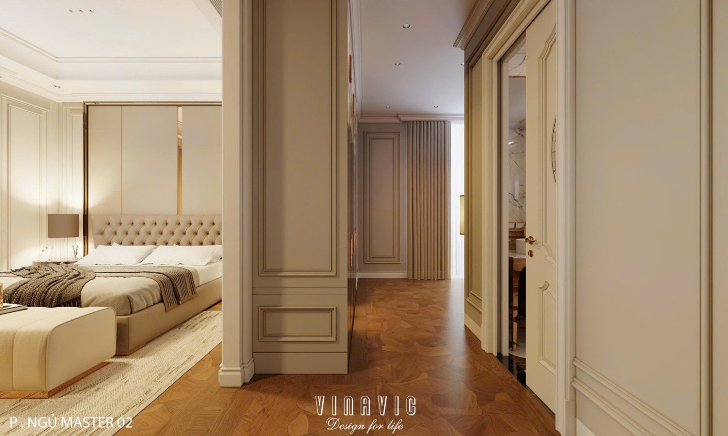 Nội thất biệt thự sang trọng tân cổ điển 4 tầng nhà Mr Nam Hà Nội NT2367