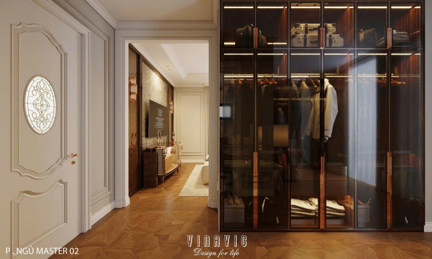 Nội thất biệt thự sang trọng tân cổ điển 4 tầng nhà Mr Nam Hà Nội NT2367