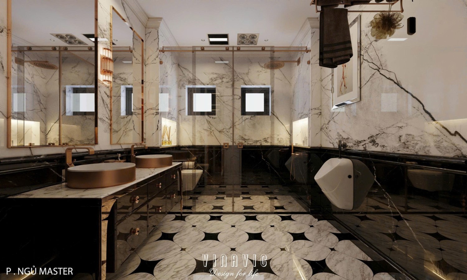 Nội thất biệt thự sang trọng tân cổ điển 4 tầng nhà Mr Nam Hà Nội NT2367