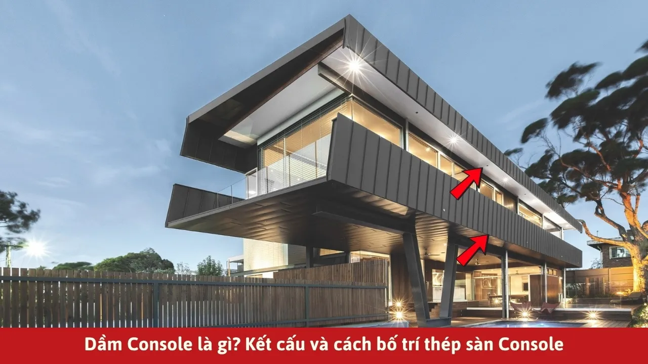 Sơ đồ tính toán dầm console là gì trong xây dựng biệt thự