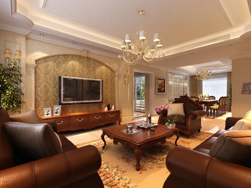 Sofa tân cổ điển bọc nỉ cao cấp êm ái, thiết kế sang trọng