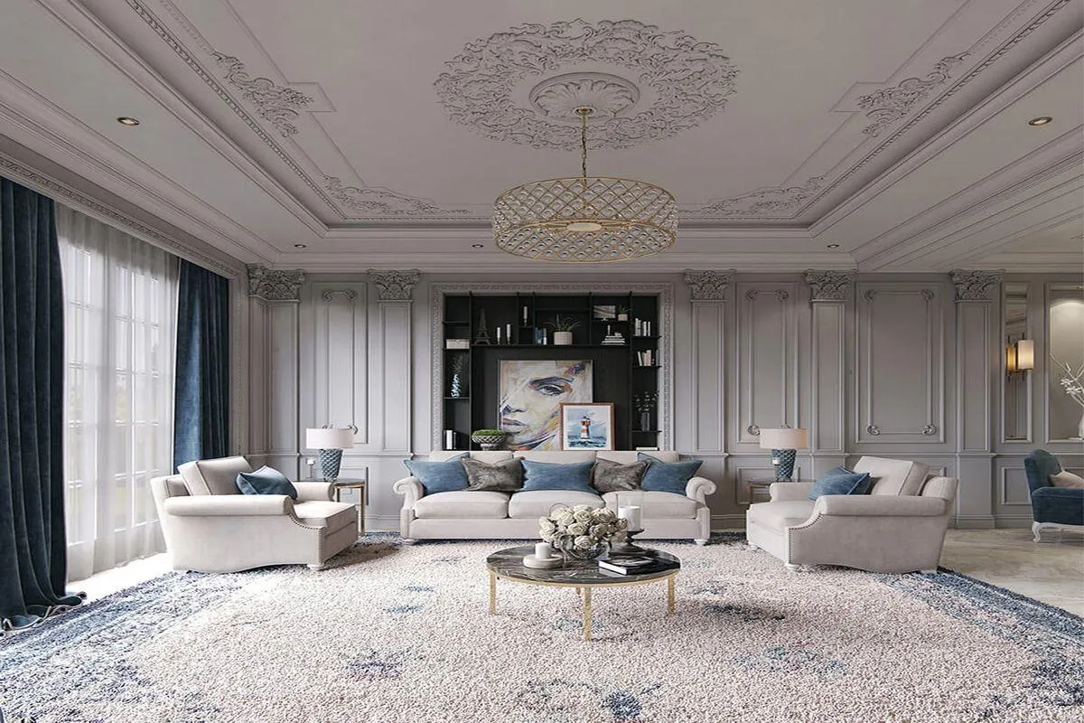 Sofa tân cổ điển tối ưu không gian lớn – lựa chọn hoàn hảo cho phòng khách đẳng cấp