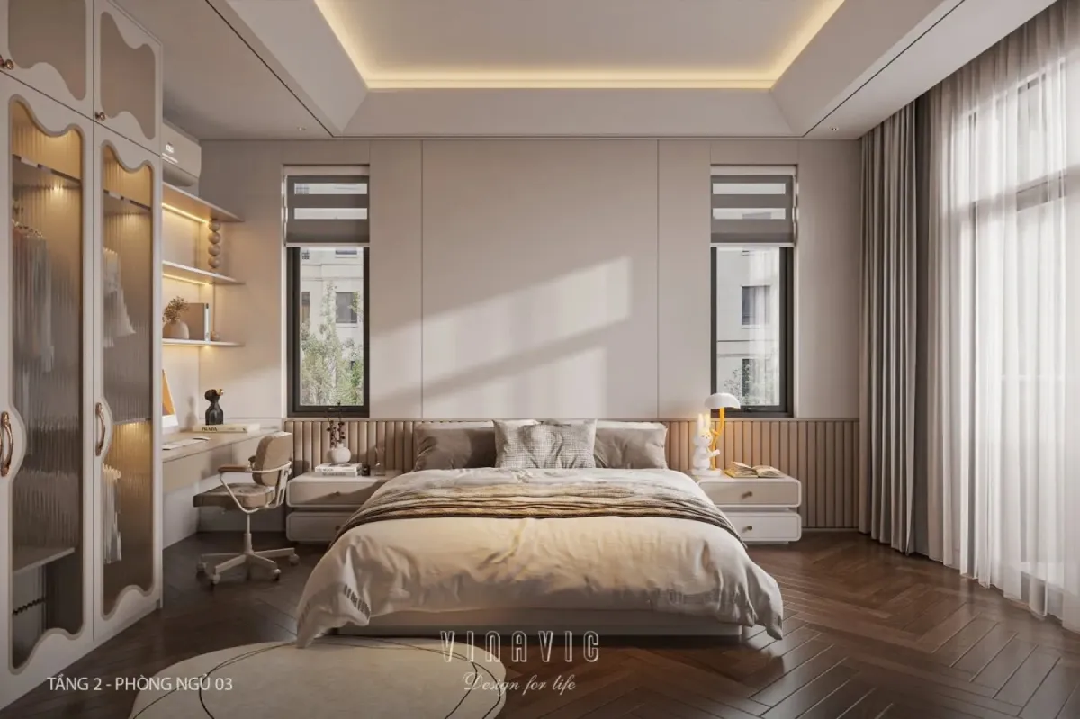 Nội thất phòng ngủ đẹp sang trọng với thiết kế hiện đại