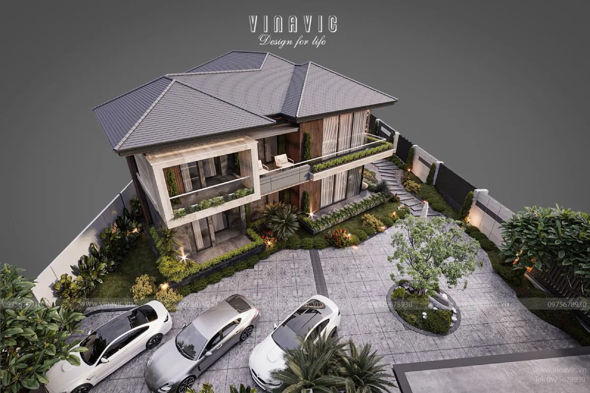 Biệt thự nghỉ dưỡng Ba Vì phong cách hiện đại sang trọng