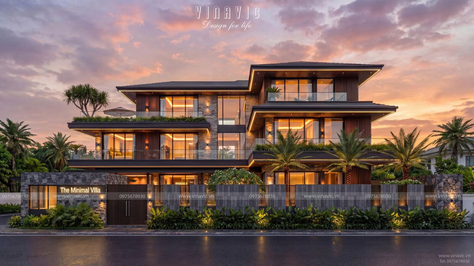 Biệt thự hiện đại tích hợp bể bơi mang đến không gian sống thư giãn cho gia chủ