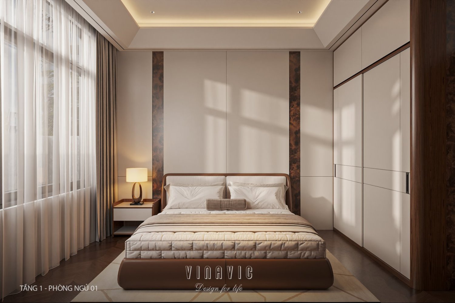 Nội thất biệt thự hiện đại 3 tầng 9x15m Mr Thanh - An Giang NT2369