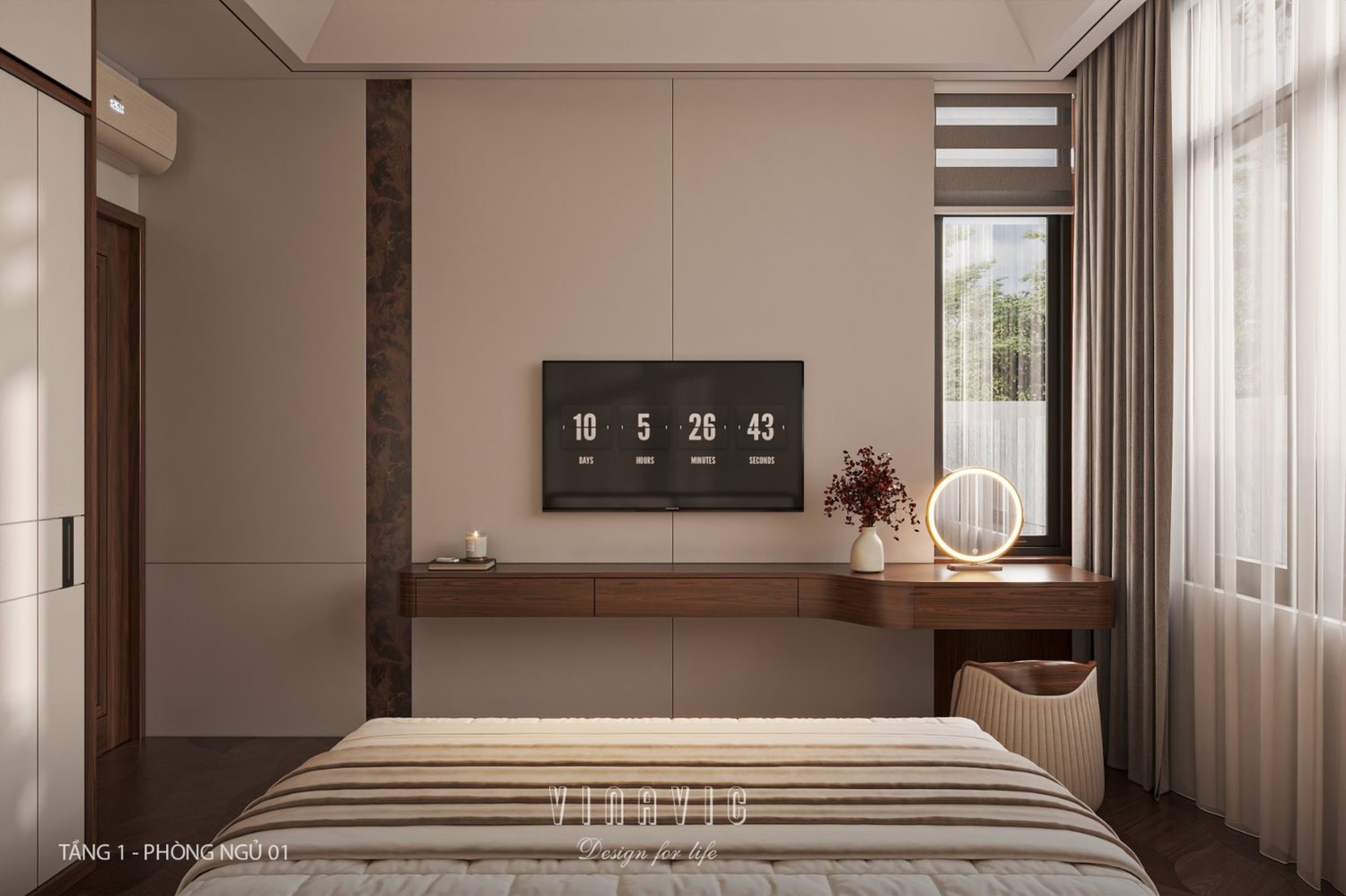 Nội thất biệt thự hiện đại 3 tầng 9x15m Mr Thanh - An Giang NT2369