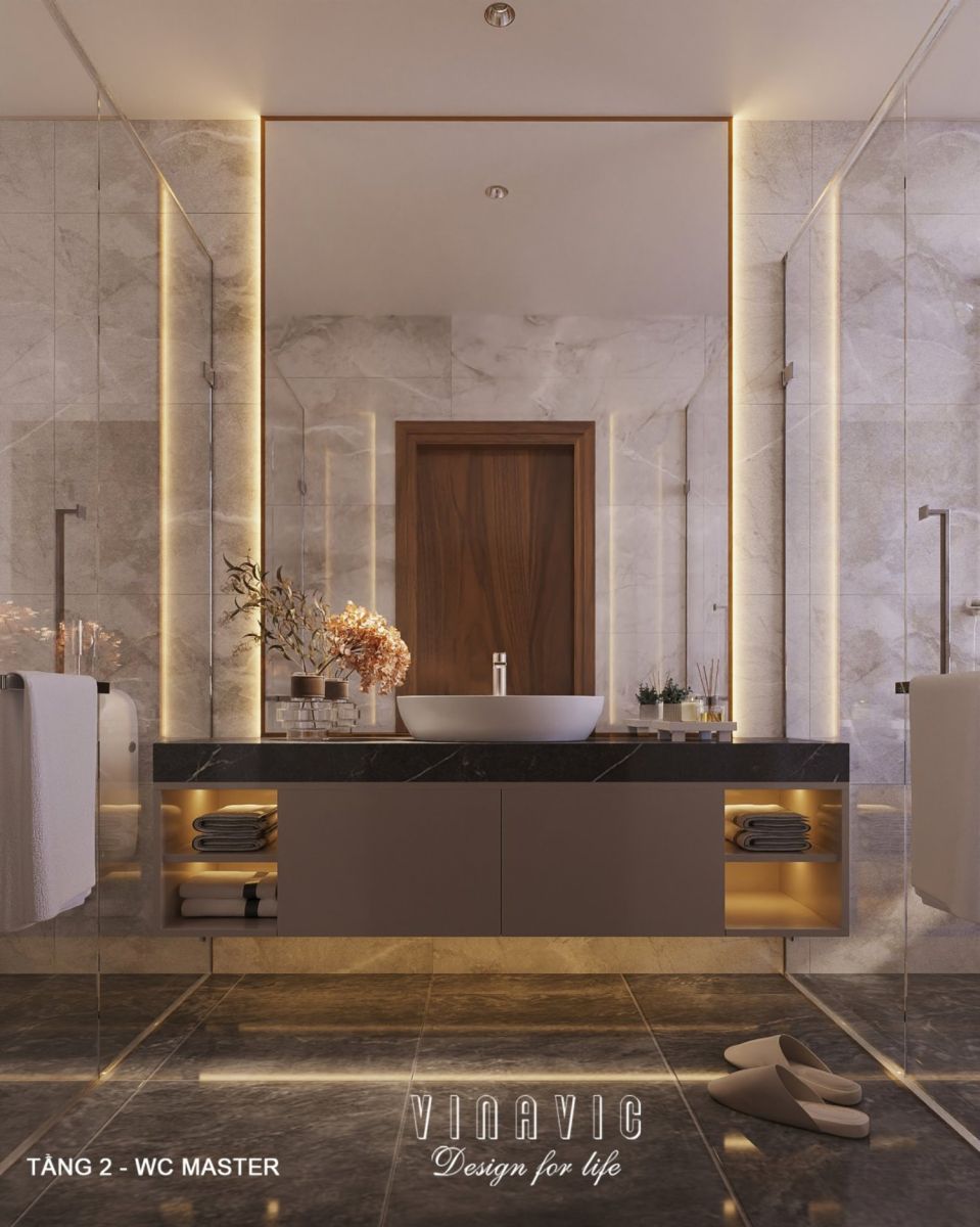 Nội thất biệt thự hiện đại 3 tầng 9x15m Mr Thanh - An Giang NT2369