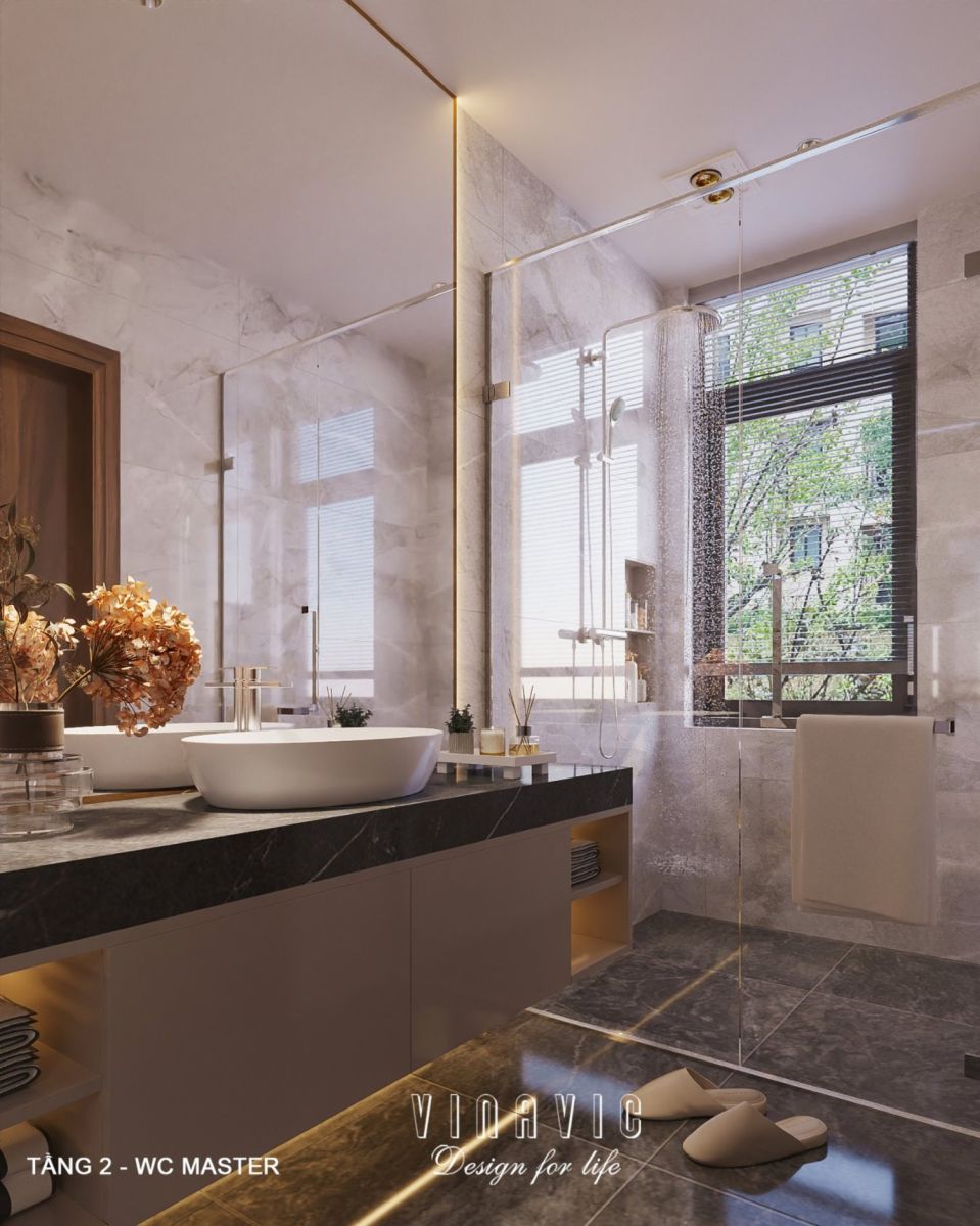 Nội thất biệt thự hiện đại 3 tầng 9x15m Mr Thanh - An Giang NT2369