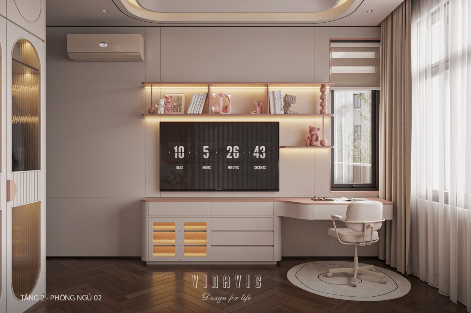 Nội thất biệt thự hiện đại 3 tầng 9x15m Mr Thanh - An Giang NT2369