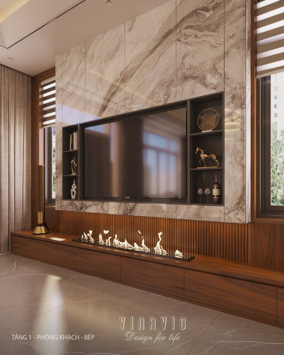 Nội thất biệt thự hiện đại 3 tầng 9x15m Mr Thanh - An Giang NT2369