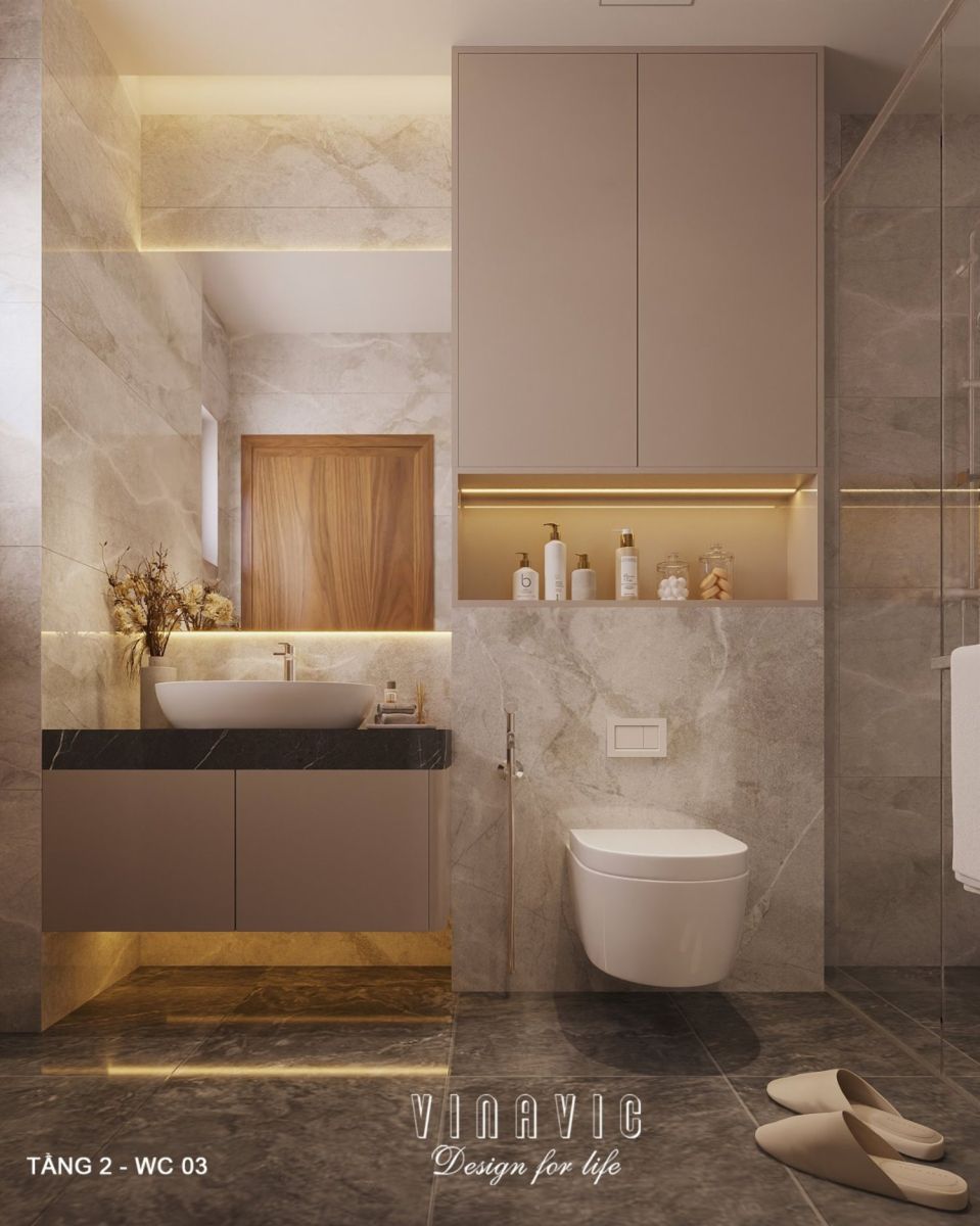 Nội thất biệt thự hiện đại 3 tầng 9x15m Mr Thanh - An Giang NT2369