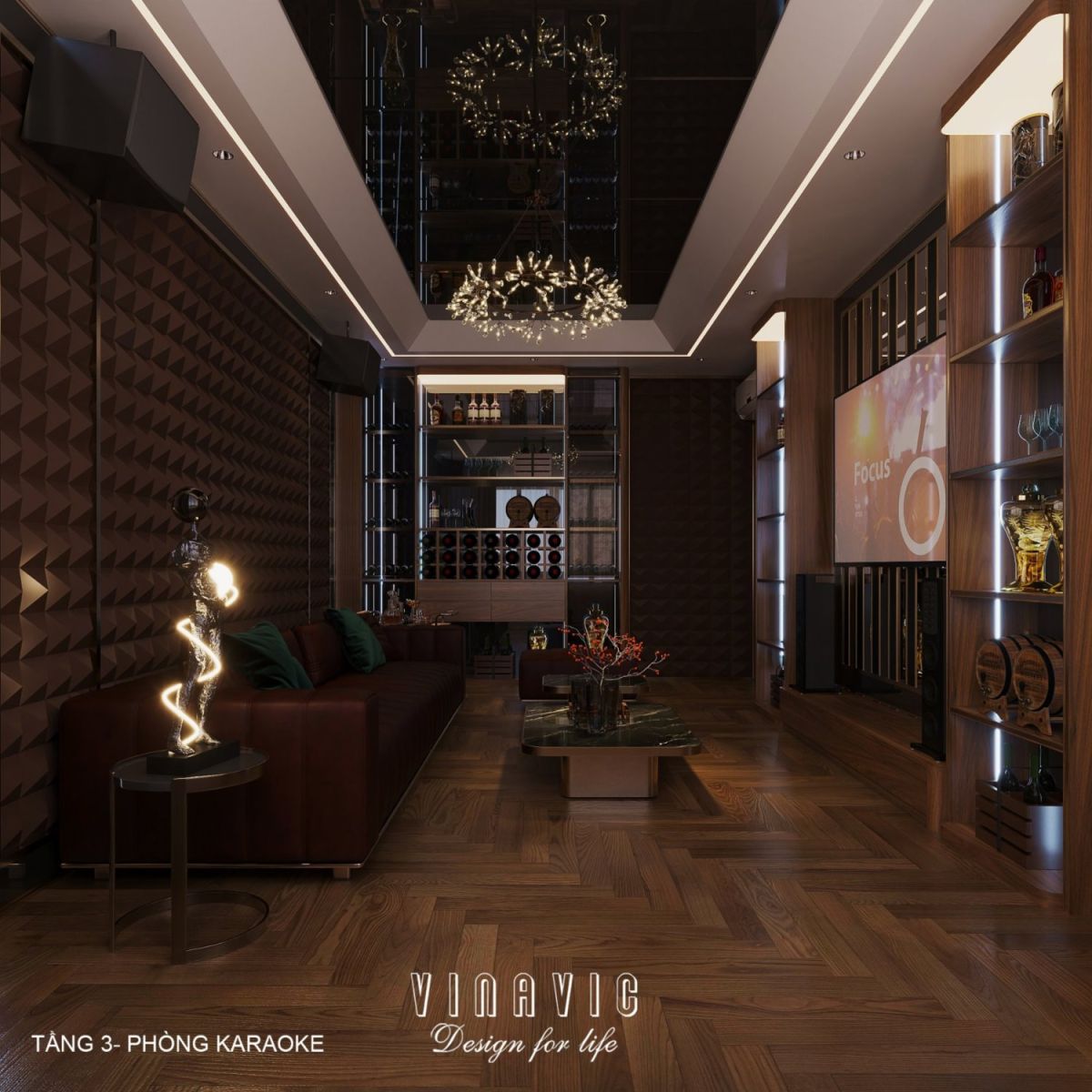 Nội thất biệt thự hiện đại 3 tầng 9x15m Mr Thanh - An Giang NT2369