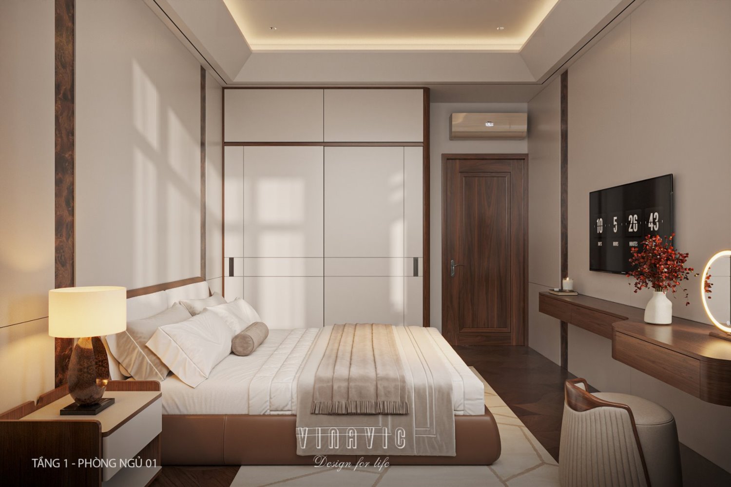 Nội thất biệt thự hiện đại 3 tầng 9x15m Mr Thanh - An Giang NT2369