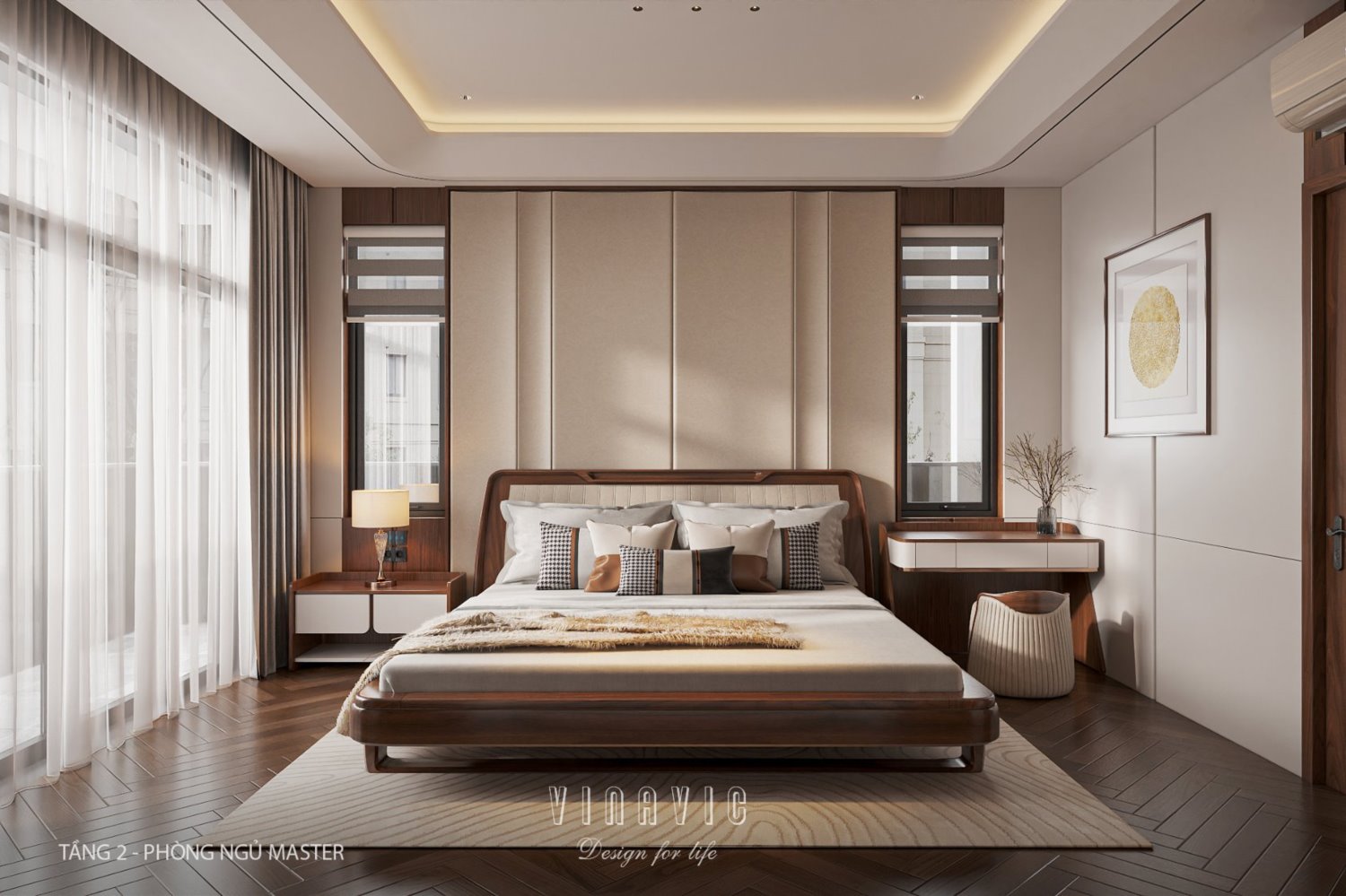 Nội thất biệt thự hiện đại 3 tầng 9x15m Mr Thanh - An Giang NT2369