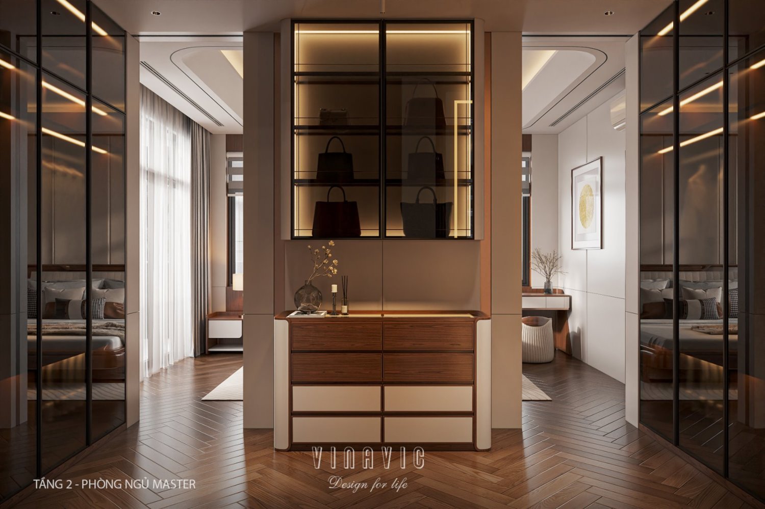 Nội thất biệt thự hiện đại 3 tầng 9x15m Mr Thanh - An Giang NT2369