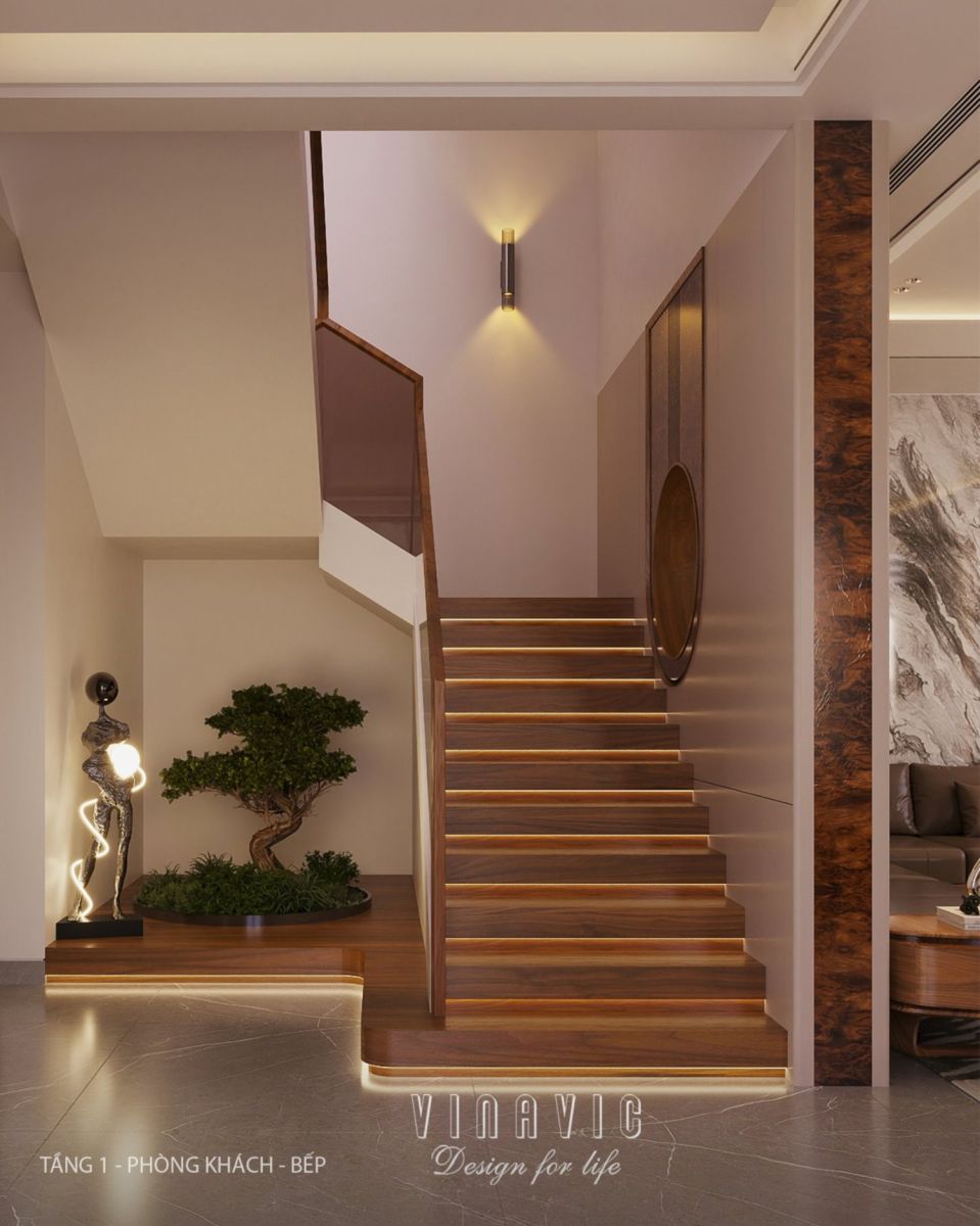 Nội thất biệt thự hiện đại 3 tầng 9x15m Mr Thanh - An Giang NT2369