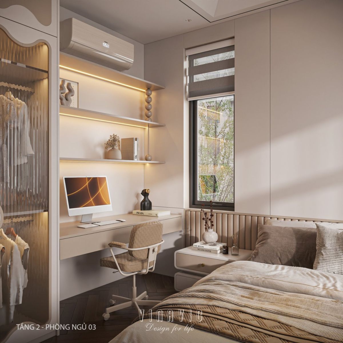 Nội thất biệt thự hiện đại 3 tầng 9x15m Mr Thanh - An Giang NT2369