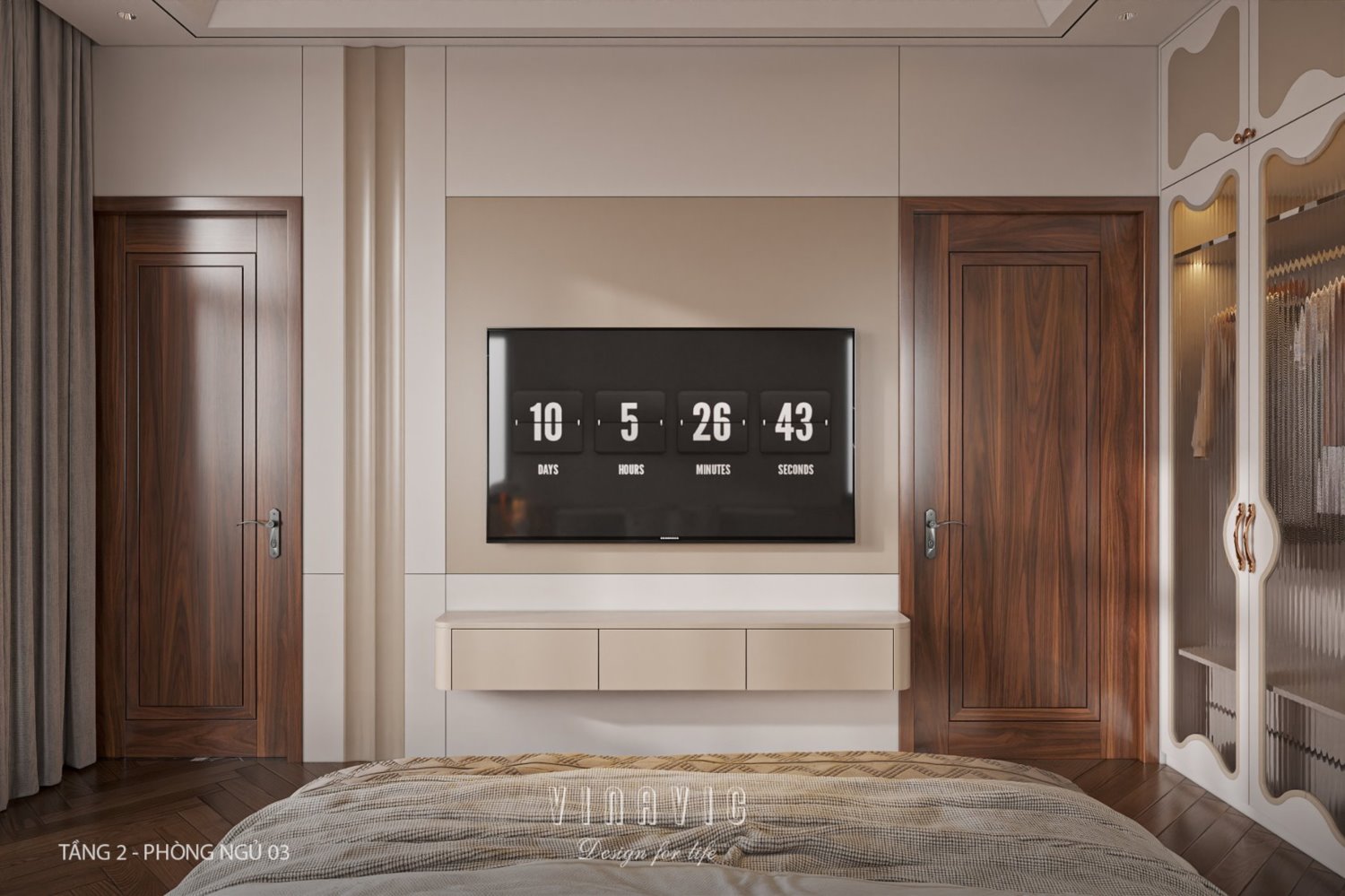 Nội thất biệt thự hiện đại 3 tầng 9x15m Mr Thanh - An Giang NT2369